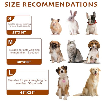 1 Pack 3 Blankets Fluffy Premium Fleece Soft Pet Blanket Flannel Throw for Cat Dog Puppy (Large 41x31'', Dot-White/Pink/Blue) - color: Beige,pink,blue, size: 41x31 inch(Pack of 3)