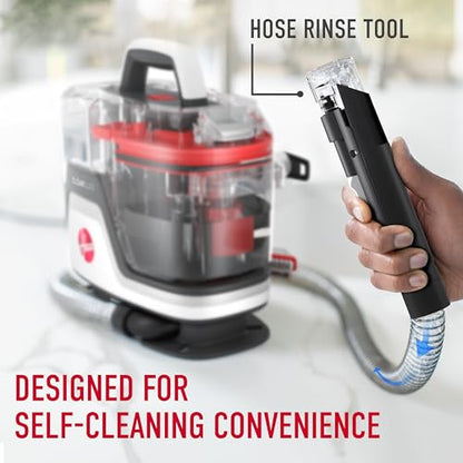 Hoover CleanSlate Plus Portable Carpet + Upholstery Spot Cleaner Machine, Powerful Suction with Versatile Tools, Pet Stain Remover, Car and Auto Detailer, Pair with Hoover Carpet Cleaner Solution - style: CleanSlate Plus