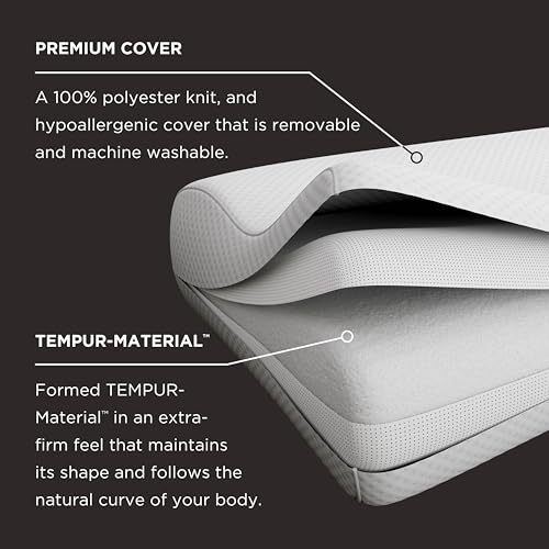 Tempur-Pedic TEMPUR-Ergo Neck Pillow, Medium Profile, White - size: Medium Profile