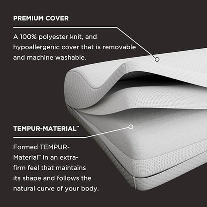 Tempur-Pedic TEMPUR-Ergo Neck Pillow, Large Profile, White - size: High Profile