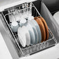 JAQ Over Sink Dish Drying Rack, Expandable 14.96"–22.44" Adjustable Dish Rack for Kitchen Sink, 304 Stainless Steel Dish Drainer with Utensil Holder, Space Saving for Most Standard Kitchen Sinks - size: 304 Stainless Steel - 11 dishes