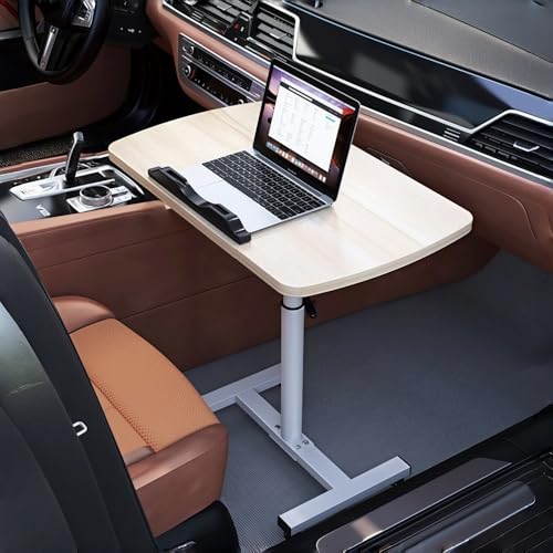 RV Folding Table with Adjustable Height, Flip Down Dinette Desk with Reinforced Steel Frame, Space-Saving RV Table for Campervans and Motorhomes(White Maple,Small) - color: White Maple, size: Small