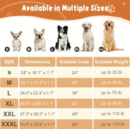 EMPSIGN Fancy Dog Bed Mat, Pet Bed Pad Reversible (Cool & Warm), Machine Washable Crate Pad, Pet Sleeping Mat for Small to XXX-Large Dogs, Navy, Star Pattern,XXL (48inch X30inch X1.1'') - color: Navy, size: XXL (47.2"x28.3"x1.1")