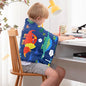 ROKDUK Weighted Lap Blanket for Adults Kids, Weighted Lap Pad for Dog Pet 17"x22" 2lbs Small Weighted Blanket for Sleeping Shoulder Back Relaxation Travel Office Blue Dinosaur - size: 17 x 22 in & 2 lbs