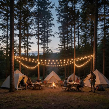 RTTY 200 FT Outdoor String Lights Patio Light for Outside, Waterproof G40 Shatterproof LED Bulbs, Dimmable Hanging Connectable Globe Lighting for Backyard, Cafe, Bistro, Market, Balcony, Porch, 2700K - size: 200FT
