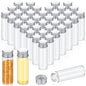 Didaey 100 Pcs Small Clear Vials Spice Mini Jars with Lids Mini Glass Bottles with Screw Aluminum Metal Caps Tiny Jars Sample Containers for Powder Cream Cosmetic Jewelry Wedding (15 ml,Silver Caps) - color: Silver Caps, size: 15 ml