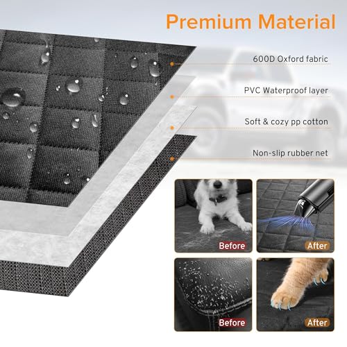 Dog Car Seat Cover for Back Seat Compatible with Volvo XC90 XC60 XC40 S60 S90 Accessories, Waterproof Non-Slip Pet Bench Backseat Covers 2026 New