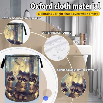 Sunflower Guinea Pig Laundry Basket Hamper for Boys Girls Kids Adults, Foldable Waterproof Oxford Clothes Storage Bin, Pet Organizer for Bedroom Bathroom Room Decor 19.7"x15.8" - style: Guinea Pig01