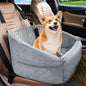 NEEZUKAR Dog Car Seat for Small Dogs,Detachable Washable Dog Booster Seat for Medium Dogs Under 30lbs, Pet Car Seat Travel Bed with Storage Pockets and Dog Safety Belt (Grey) - color: Grey