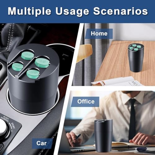 Coin Holder for Car, Large Capacity Universal Car Portable Coin Organizer, Fits Most Vehicles & Trucks Cup Holders, Change Dispenser Storage for Quarters, Pennies, Dimes, Nickels (Four Coin) - size: Four Coin