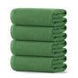 REDKISS 100% Cotton Waffle Weave Bath Towels 4 Piece - 27.5x55 Inches| Lightweight, Quick Dry & Highly Absorbent,Perfect for Spa, Gym, Travel, Guest Bathroom-Green - color: Green