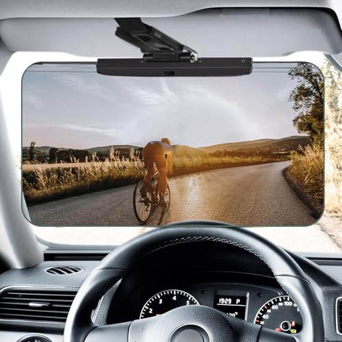 Sun Visor Extender for Cars，Adjustable Car Visor Extender Sun Blocker(UV400) ，Polarized Car Sun Visor，Safe Driving Extension for Glare，Clip on Sun Visors for Cars, Universal (Universal, L) - style: Universal