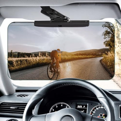 Sun Visor Extender for Cars，Adjustable Car Visor Extender Sun Blocker(UV400) ，Polarized Car Sun Visor，Safe Driving Extension for Glare，Clip on Sun Visors for Cars, Universal (Universal, L) - style: Universal
