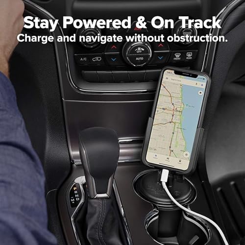 WeatherTech CupFone with Solid Billet Aluminum Knobs - Rose Gold, Adjustable Phone Holder for Smartphones, 360 Rotatable Base, Easy Charging Access - color: Rose Gold Billet Knobs, size: Regular