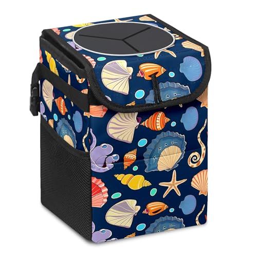 Car Trash Can – Multi-Purpose, Lightweight and Portable with Durable Water-Resistant Coating, No Installation Required, Practical and Ample Capacity, Variety of Colors.Conch Shell - color: Conch shell
