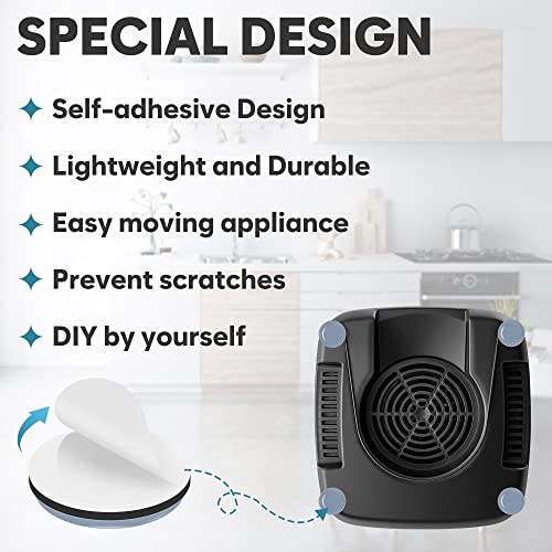 Appliance Sliders for Kitchen Appliances, 20 PCS Self-Adhesive Small Kitchen Appliance Slider for Coffee Maker, Air Fryer, Pressure Cooker, Combination Water Boilers & Warmers - size: 20Pcs-22mm+25mm-Grey