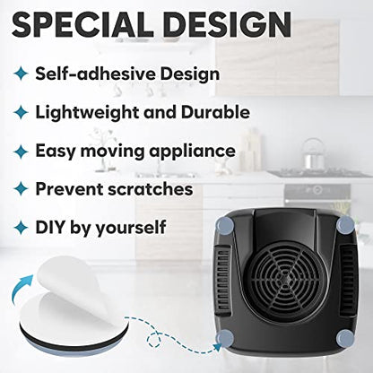 Appliance Sliders for Kitchen Appliances, 20 PCS Self-Adhesive Small Kitchen Appliance Slider for Coffee Maker, Air Fryer, Pressure Cooker, Combination Water Boilers & Warmers - size: 20Pcs-22mm+25mm-Grey