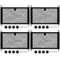 Frienda 2 Pcs Stretchable Small Cargo Net Pocket Boat Storage Mesh Net Elastic Automotive Storage Pouch with Mounting Screws and Hooks for Truck Car SUV Boats (17.7 x 9.8 Inches) - size: 17.7 x 9.8 Inches