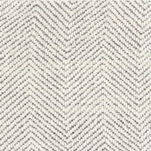 HomePop 19" Round Storage Ottoman - Cream Chevron Woven - color: Cream Chevron Woven
