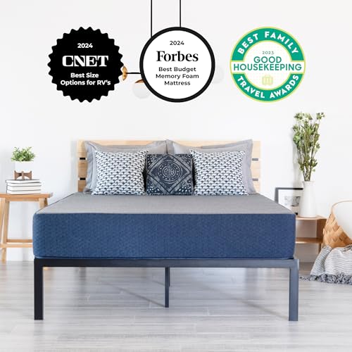 DREAMFOAM Brooklyn Bedding Copperflex Essential 6" Gel Memory Foam Mattress |Short Full 48x74|Made in Arizona - size: Short Full 48x74, style: 6" - Firm
