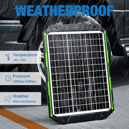 Sun Energise 25W 12V Solar Powered Battery Charger & Maintainer, Built-in Smart MPPT Charge Controller, Waterproof 25 Watt 12 Volt Solar Panel Trickle Charging Kits for Car Auto Boat RV Marine Trailer - color: Green, 25W PRO
