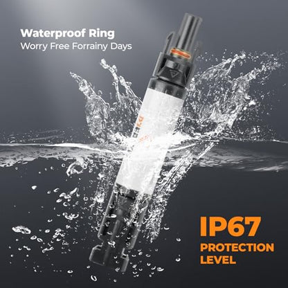 15A Solar Panel Fuse Holder 1000V with PV Fuse Inline Connector 15Amp for Solar System, Ready to Plug IP67 Waterproof 2 PCS - style: 15A 2PCS