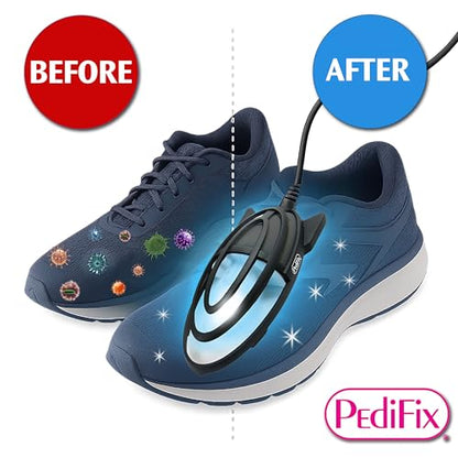 PediFix ShoeZap UV Shoe Sanitizer for Shoes, 15 Minute Cycle
