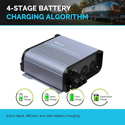 Renogy Boost 10A 36V/48V Auto DC Input MPPT Solar Charge Controller LCD Display Solar Panel Regulator fit for Sealed Flooded AGM, GEL, LFP, USER Battery for Golf Carts and Electric Vehicles, Rover 10A - style: Boost 10A 36V/48V