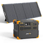 PECRON Solar Generator E3600LFP 3072Wh with 300W Solar Panel, 5x3600W AC Outlets Portable Power Station, LiFePO4 Battery Backup Expanded to 18.43kWh, Power Station for Home Use, RV, Camping, CPAP - style: E3600LFP+300W