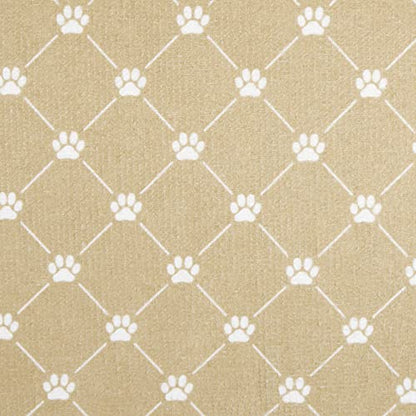 Bone Dry Machine Washable, Ultra Absorbent Pet Mat, 12x18, Taupe Trellis Print - color: Taupe Trellis Print, size: 12"L x 18"W