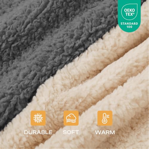 Luciphia Premium Fleece Pet Blanket for Small Medium Dogs Puppy Soft Sherpa Calming Cat Throw Blankets(Grey,41x31 inches) - color: Grey, size: 41x31 inches