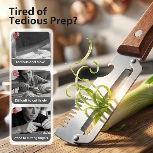 Premium Vegetable Peeler with Wooden Handle and Bottle Opener, 2026 Upgrade Multifunctional Vegetable Peeler for Kitchen, Multi-Functional Kitchen Gadgets Tool for Fruit Vegetables Potato (2)