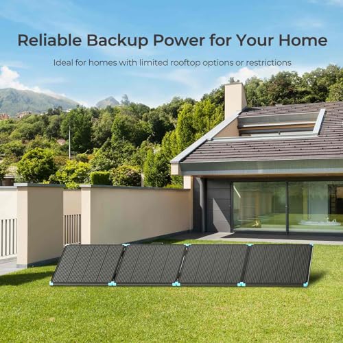 Renogy 800 Watt Solar Panel Suitcase, Dual 400W Portable Foldable Solar Panels for Power Station, RV Camping, Off-Grid Blackouts, 23% High Efficiency, Fast Installation w/Sturdy Kickstands, IP67 - size: 800W(2PC 400W)