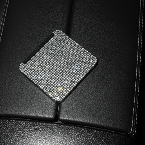 Portable Foldable Mirror with Sparkling Surface – Elegant Square Dual-Sided Mirror for Women