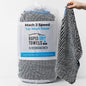 Rapid Dry Towels Mach 2 Speed Car Wash Towel | 23.5 x 11.9 in | Chenille Microfiber Car Wash Cloth | 7X Larger Than Wash Mitt | Ultra Absorbent, Scratch-Free, Auto Detailing Towel for Cars SUVs Trucks
