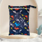 1 Pack Waterproof Wet Dry Bag with Zippered Pockets, Reusable Wet Bag for Swimsuits or Clothes, 14.17x10.24inch - Dark Blue
