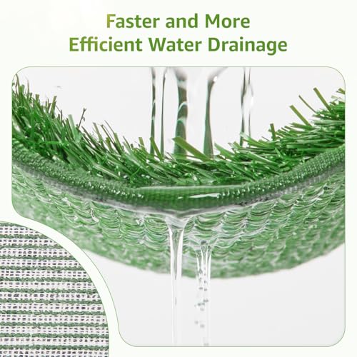 LOOBANI Dog Grass Pee Pads, Artificial Dog Grass Pads for Potty Tray, Fake Grass for Dogs to Pee On, Outdoor Indoor Pee Grass for Dog Potty (18.1*28.1 inch) - size: 18.1*28.1 inch