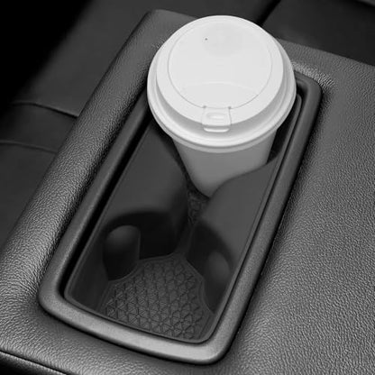 Rear Cup Holder Compatible with Toyota 2019 2020 2021 RAV4 Accessories Silicone Material Insert Center Console Organizer - color: for Toyota 2019-2021 RAV4 (Rear)