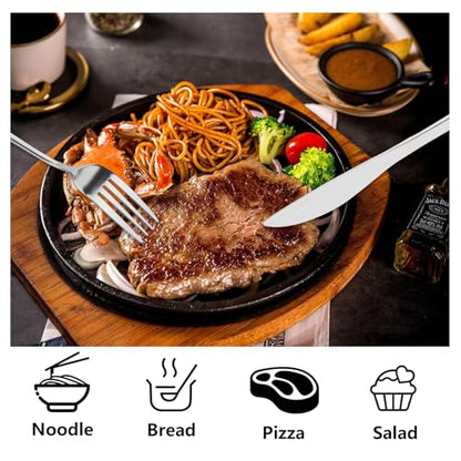 JEPELUS 2 Pcs Travel Utensils with Case, Reusable Lunch Box Silverware Set for Adult, Stainless Steel Cutlery Set Include Fork Spoon Knife Chopsticks Case for Work Camping Office School (Pink+Green)