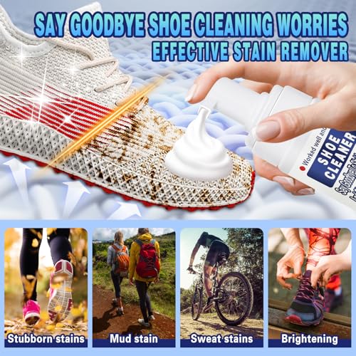 Shoe Cleaner,White Shoe Cleaner Kit,Sneaker Cleaner,Suede Shoe Cleaner,Shoe Cleaning Kit for Leather Shoes,Tennis Shoe - style: Shoe Cleaner