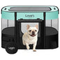 Love's Cabin Medium Dog Tent Crate, Portable Foldable Pop Up Dog Kennel Playpen with Carrying Case (Green) - color: Green, style: Medium