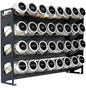 4 Tier Countertop Spice Rack Organizer for Kitchen Cabinet Pantry or Wall Mount, Matte Black (Jars Not Included) - size: 4 Tier Without Jars