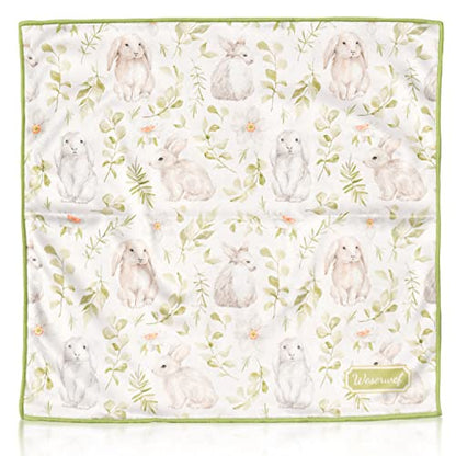 WESERWEF Design Microfiber Glasses Cleaning Cloth – Premium Cleaning Cloth for Eyeglasses, Screens, Tablets, Cameras & Lenses, 12" x 12", Ultra-Soft & Scratch-Free (Rabbits) - color: rabbits