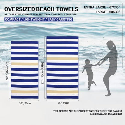 Your Choice Microfiber Beach Towel, Sand-Free Quick Dry Travel Towel, Oversized Compact Lightweight Recycled Towel for Pool Camping(67"x35"/60"x30") - color: F-set (9), size: Extra Large(67x35")
