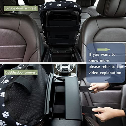Center Console Dog Car Seat Safe Travel for Small Dogs Under 15 lbs Detachable Washable Pet Carrier with Storage Pockets & Safety Leash,Black - color: Black