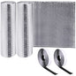 Frienda Rv Window Reflective Insulation Roll 16inch*10ft Double Aluminum Foil Heat Bubble Thermal Window Shade Door Cover Blackout for Garage Roof Travel Camper Skylight Shield - size: 16inch*10ft