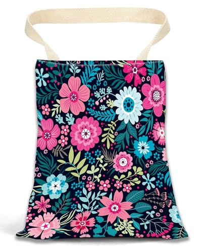 Car Garbage Can, Hanging Car Trash Can Bag for Vehicle, Travelling, Camping, Cute Car Back Seat Organizer, Cute Purple Flowers - color: Cute Purple Flowers