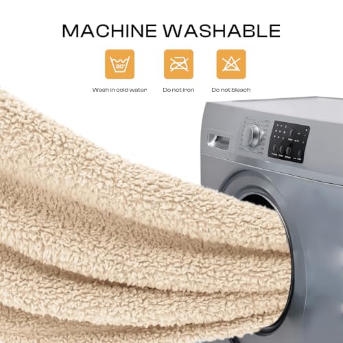 Luciphia Premium Fleece Pet Blanket for Small Medium Dogs Puppy Soft Sherpa Calming Cat Throw Blankets(Beige,57x40 inches) - color: Beige, size: 57x40 inches