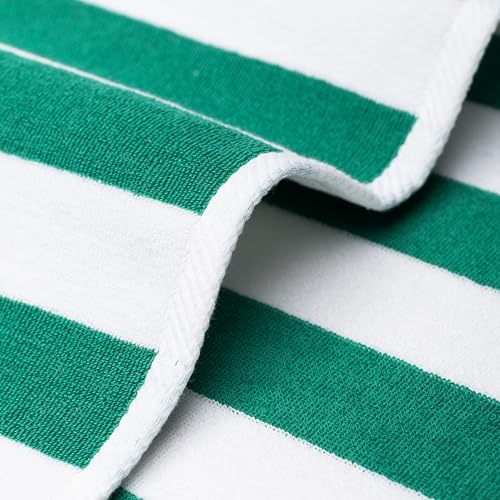 Cotton Paradise, Cabana Stripe Beach Towels 4 Packed, 30x60 inches Extra Large Pool Towels, Soft Absorbent Quick Dry, Blue - Yellow - Mint - Orange - color: Mix Color