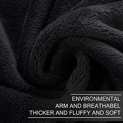 Polar Fleece Blanket Travel Size Lightweight Throw for The Bed Extra Soft Brush Fabric Super Warm Sofa Blanket 50"x 61"(Black Travel) - color: Charcoal Grey, size: Travel (50-Inch-by-61-Inch)